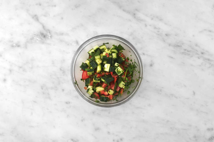 Salat zubereiten