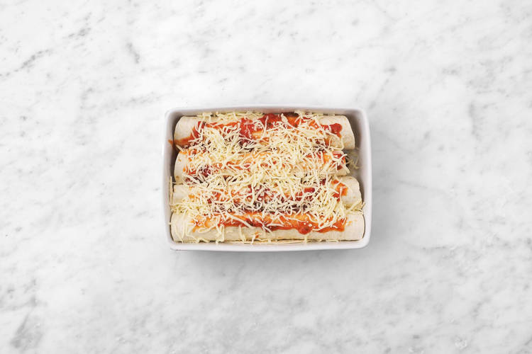Enchiladas backen