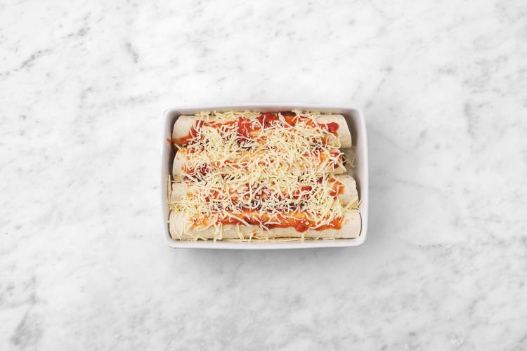 Enchiladas backen