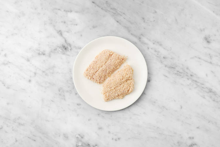 Fisch panieren