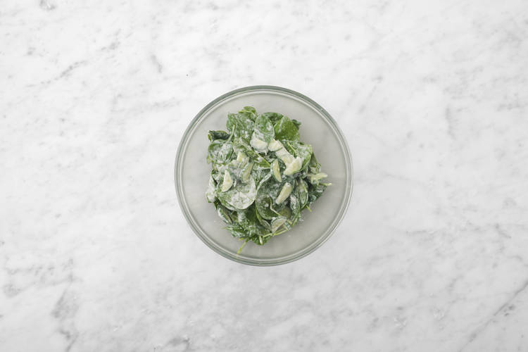 Salat mischen