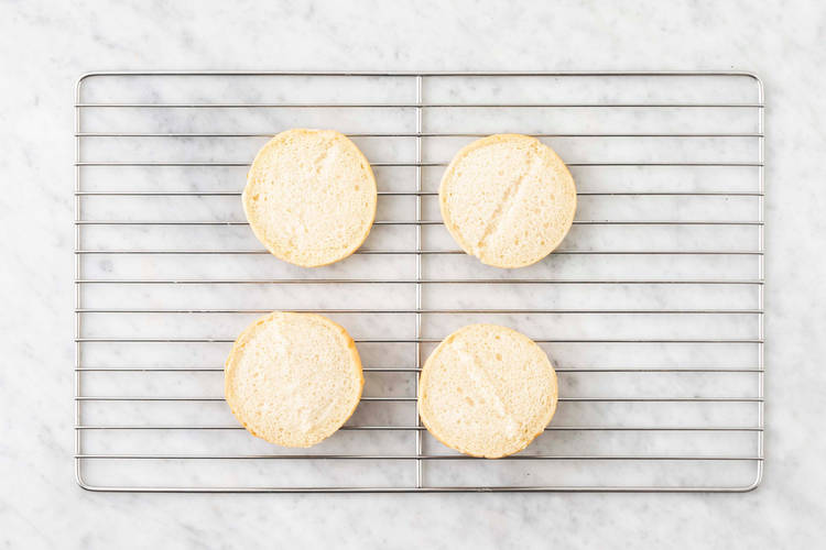 Toast buns and finish prep