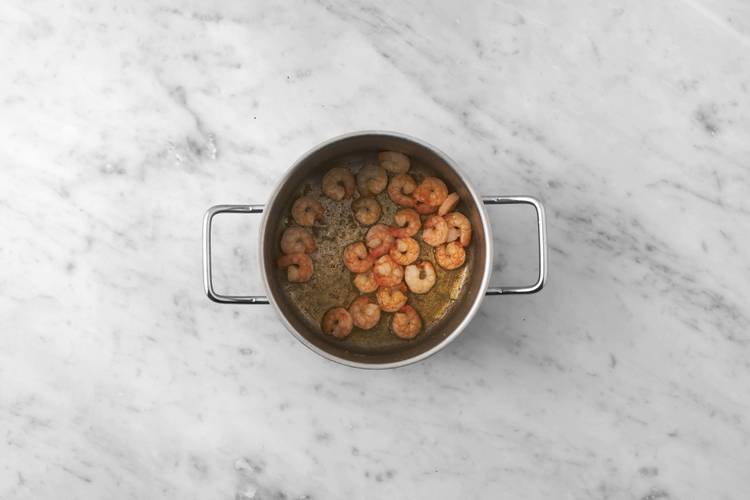 Cuire les crevettes