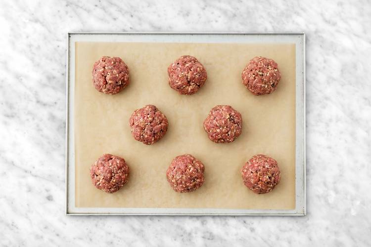 Prep and cook Impossible® meatballs