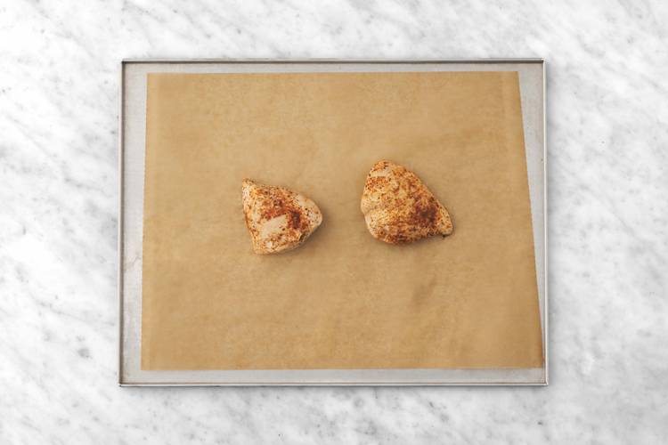 Préparer et cuire le poulet