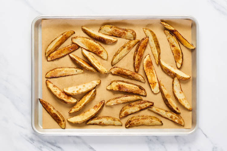 Prep and roast potatoes