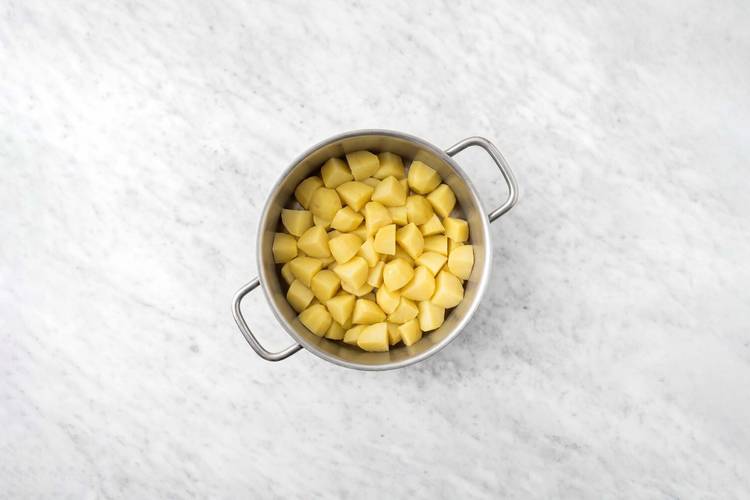 Préparer les pommes de terre
