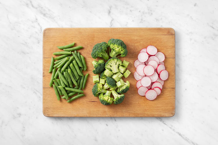 Cook the veggies