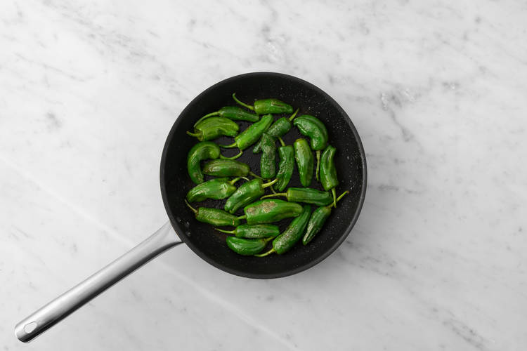 Fry the Padron Peppers