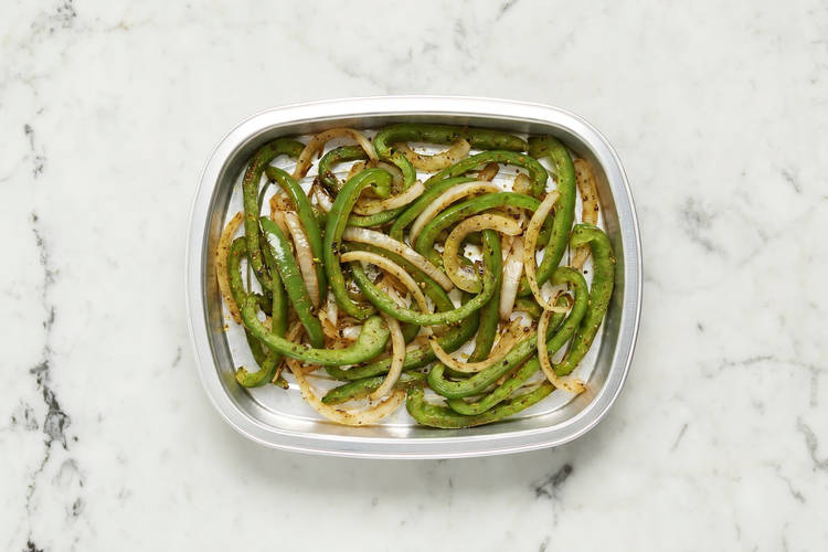 Prep and start veggies