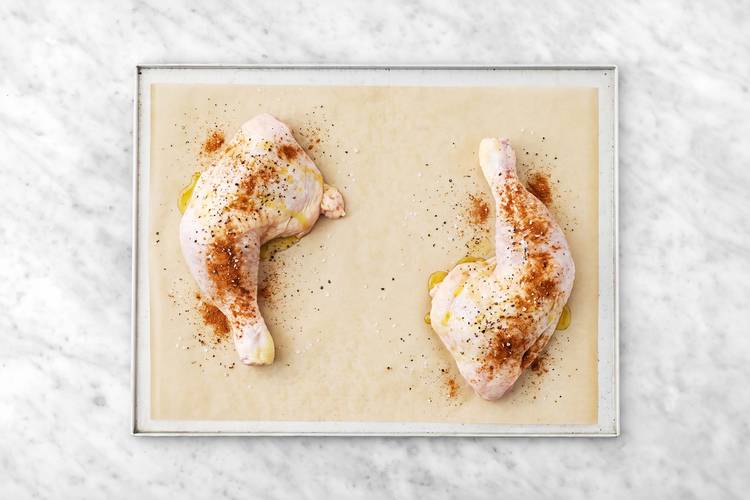 Préparer le poulet