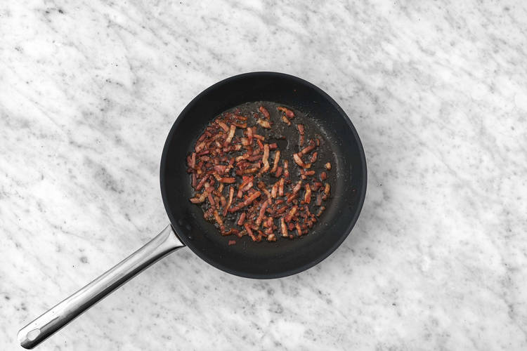 Fry the Pine Nuts and Bacon