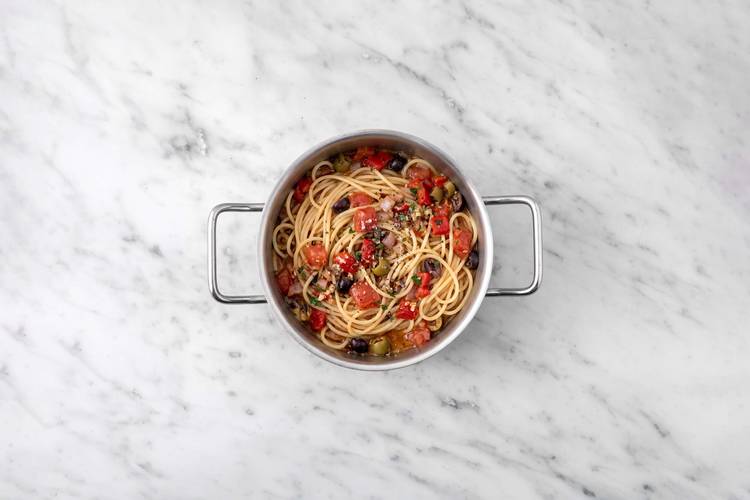 Terminer les spaghettis