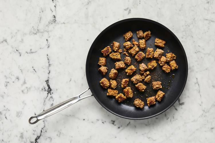 Cook kebab mix