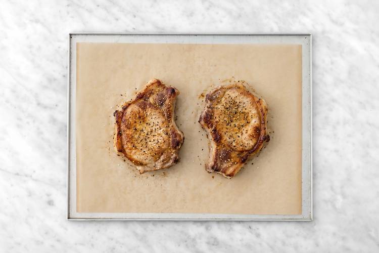 Cook pork chops