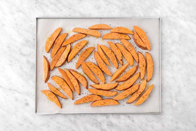 Préparer et rôtir les patates douces