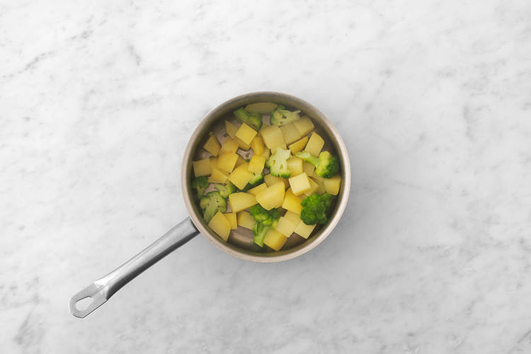 Cook the Potatoes and Broccoli