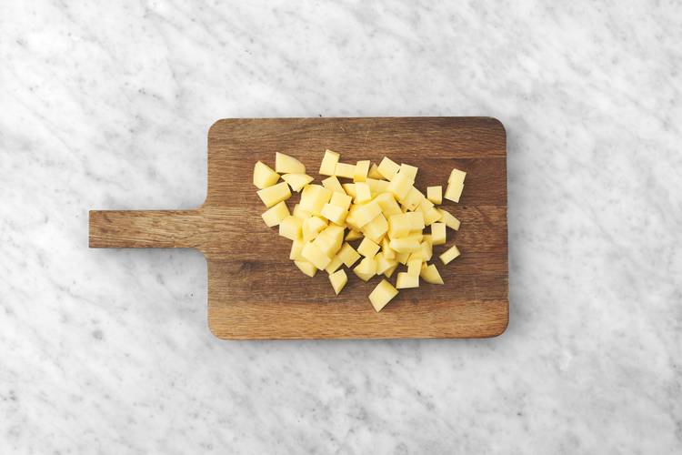Cut potatoes
