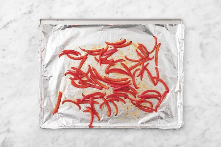 Roast peppers