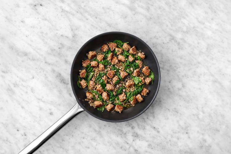 Cook Impossible® Burger Patties and shallots
