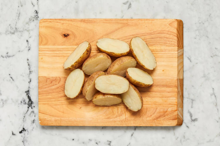 Heat potatoes