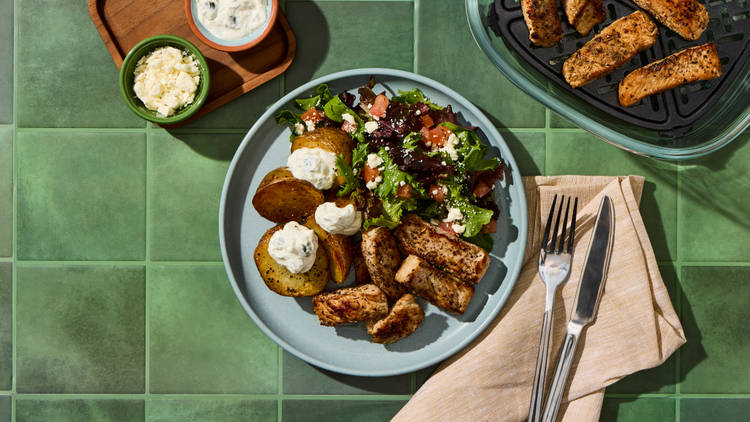 Make salad and serve