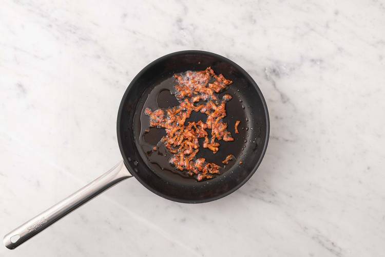 Prep dough and cook bacon