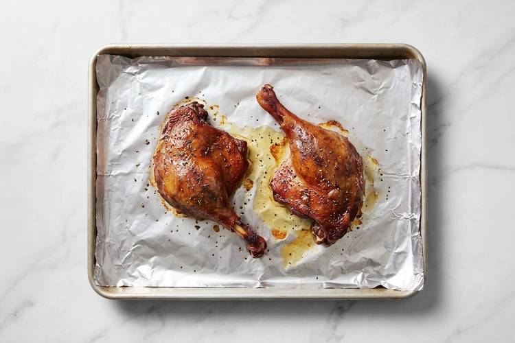 Griller le confit de canard