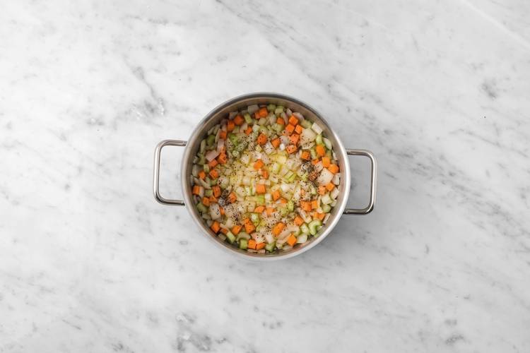 Cook veggies