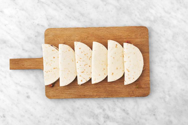 Assembler les quesadillas