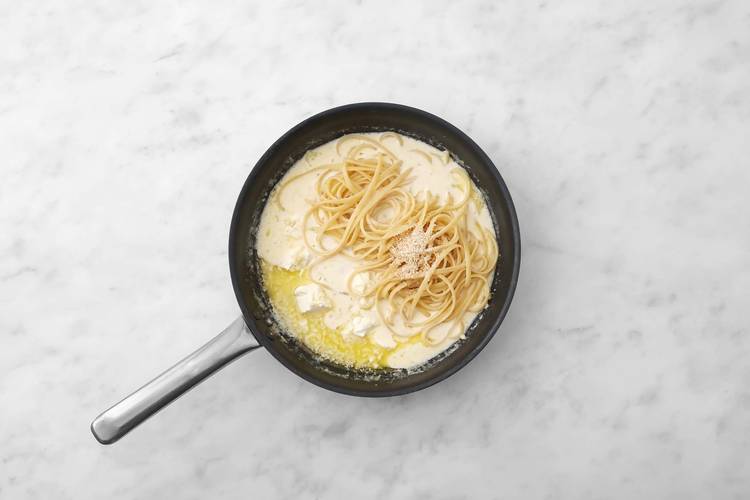 Make sauce and finish pasta