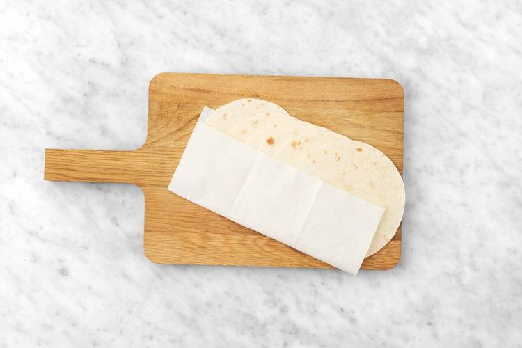 Warm tortillas