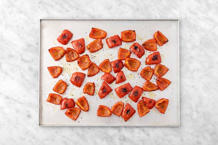 Roast peppers