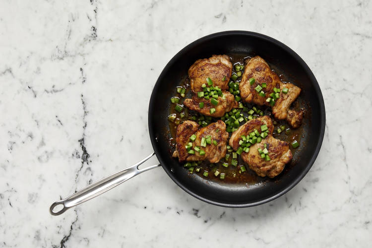 Prep and sear chicken