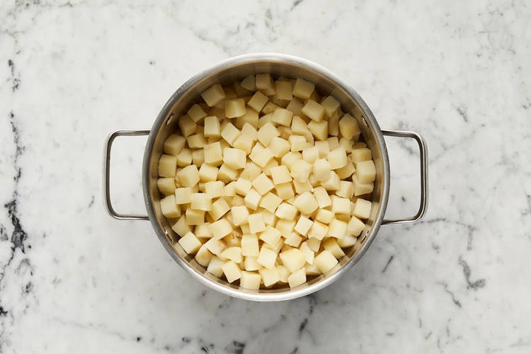Commencer la purée de pommes de terre