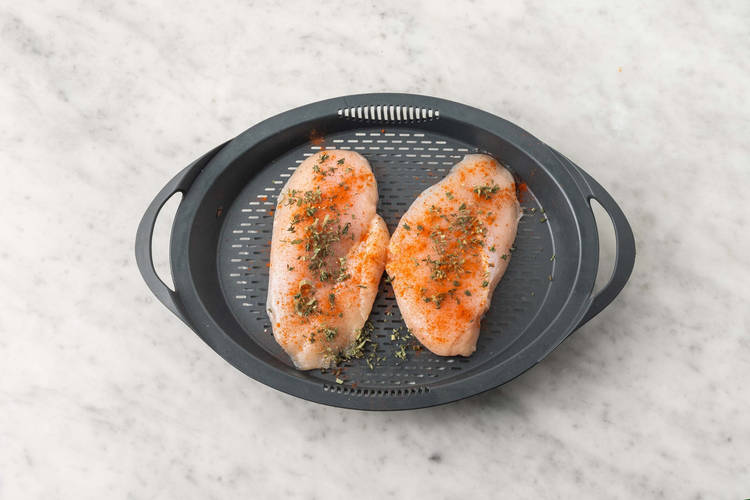 Hähnchenfilets vorbereiten
