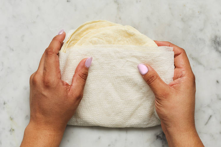 Melt Cheese & Warm Tortillas