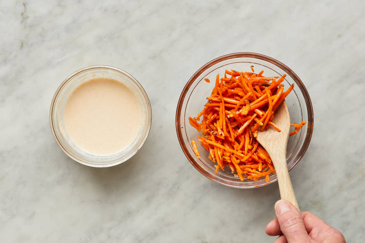 Mix Sauce & Toss Slaw