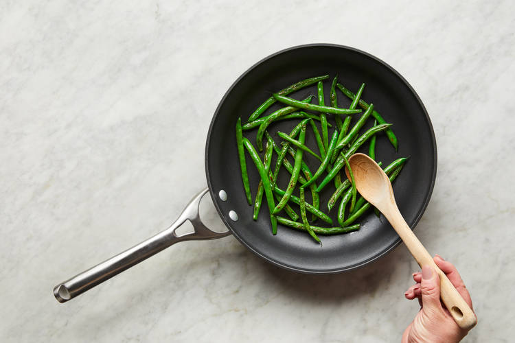 Finish Prep & Char Green Beans