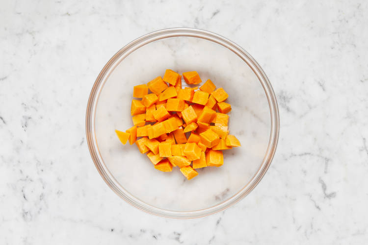 Start Prep & Cook Sweet Potato