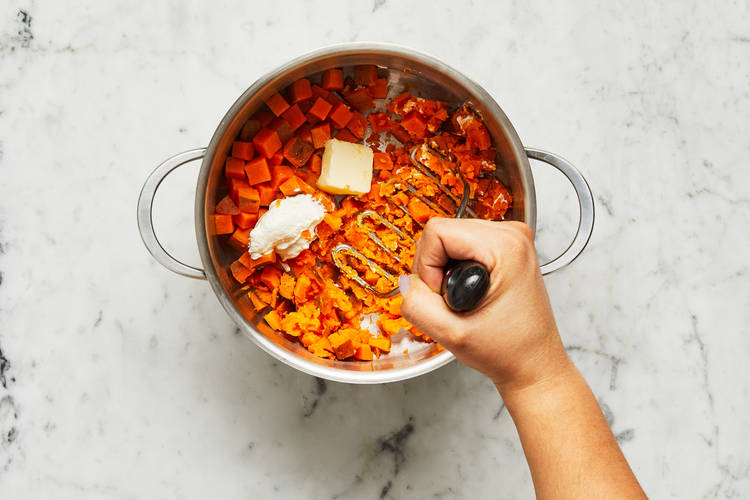 Mash Sweet Potatoes