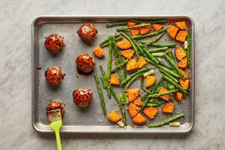 Finish Veggies & Meatballs