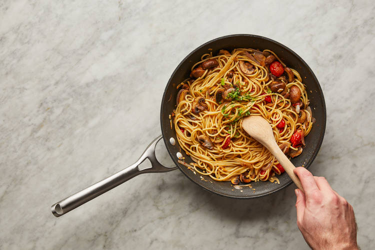 Make Garlic Bread & Finish Pasta