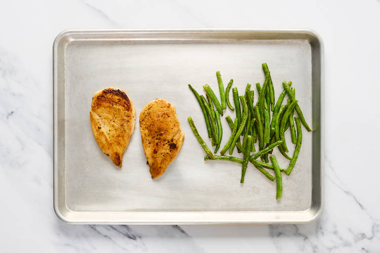 Cook Chicken & Green Beans