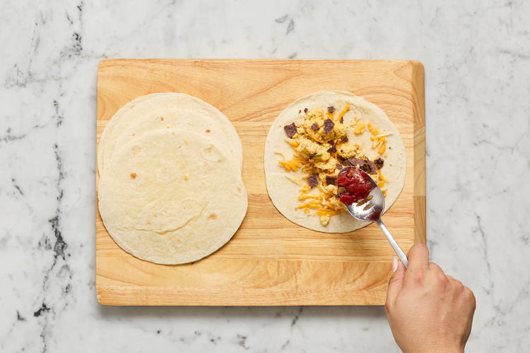 Warm Tortillas & Assemble