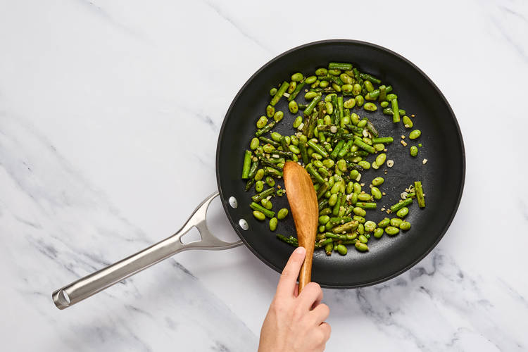 Cook Asparagus & Edamame