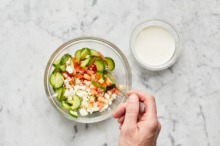 Make Sauce & Feta Salad