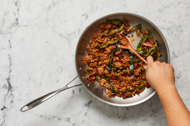 Cook Turkey & Fajita Veggies 