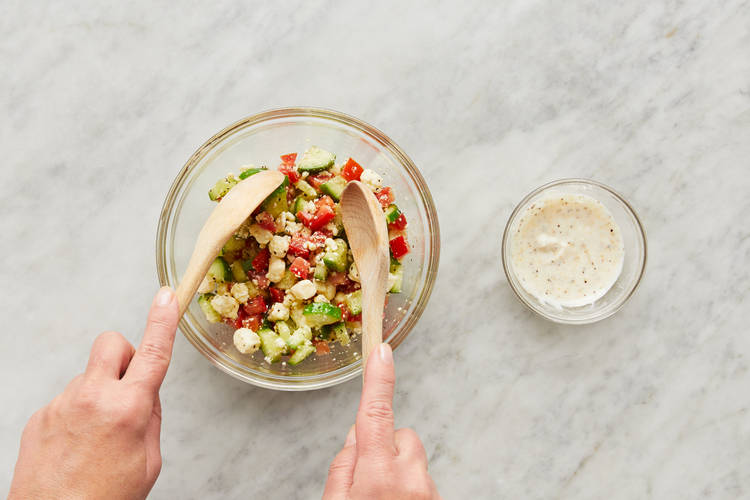 Make Sauce & Salad