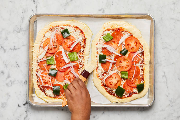 Shape & Assemble Pizzas